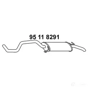 Задний глушитель EBERSPACHER 94 1NBDN 4030813122220 95118291 90411