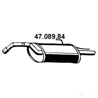 Задний глушитель EBERSPACHER 4030813117066 4708984 88643 Q 76LBD