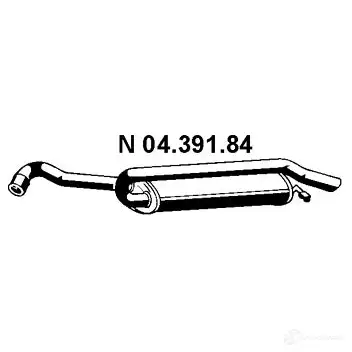 Задний глушитель EBERSPACHER D5WIK JL 81837 4030813042764 0439184