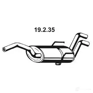 Задний глушитель EBERSPACHER 4030813028782 M1YQG 71 19235 85399