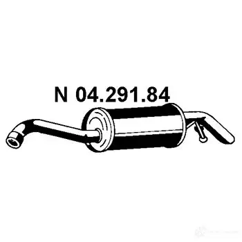 Задний глушитель EBERSPACHER 4030813036725 U18DIS H 81767 0429184