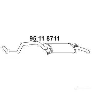 Задний глушитель EBERSPACHER 95118711 DZ8P O 90493 4030813087529