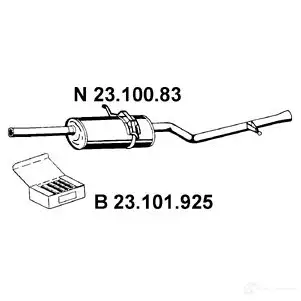 Задний глушитель EBERSPACHER 4030813079302 2310083 B0M LKY 86575 изображение 0