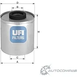 Топливный фильтр UFI T0CY FP 1336447 8003453060142 24.318.00