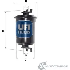 Топливный фильтр UFI A AEOO 1338470 31.600.00 8003453153790 изображение 0