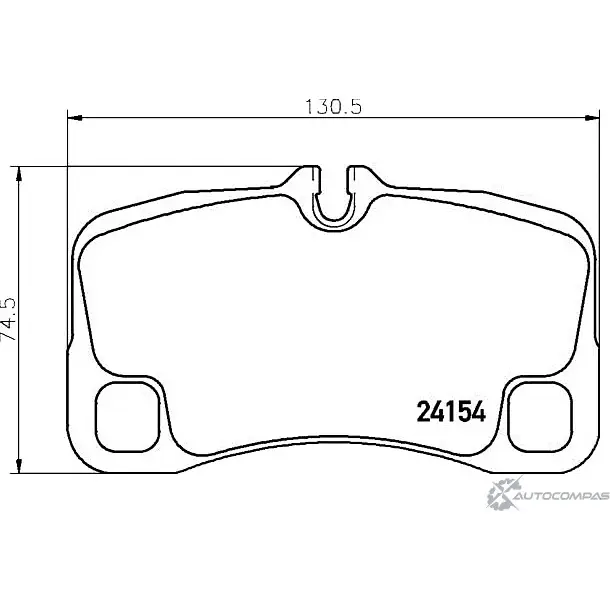 Тормозные колодки дисковые, комплект BREMBO P 65 035 802058406840 1422938858 1M TE7D