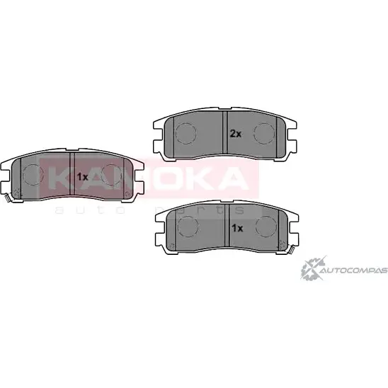 Тормозные колодки, дисковые, комплект KAMOKA EWRQSBV B Z8J15 1011606 1653039 изображение 0
