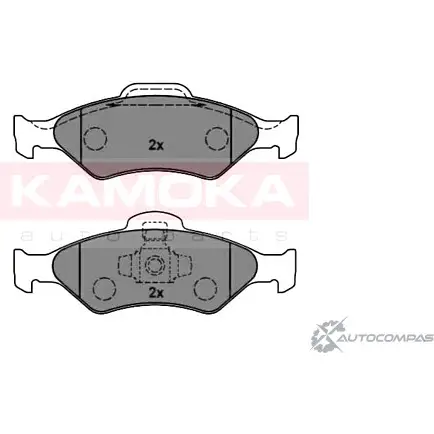 Тормозные колодки, дисковые, комплект KAMOKA 915 TP22 AQJ9U 1653093 1012786 изображение 0