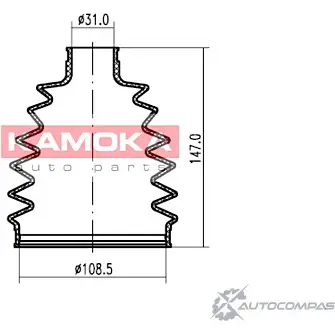 Пыльник шруса, ремкомплект KAMOKA QIAN RL RVB2B8 1146508 1654409