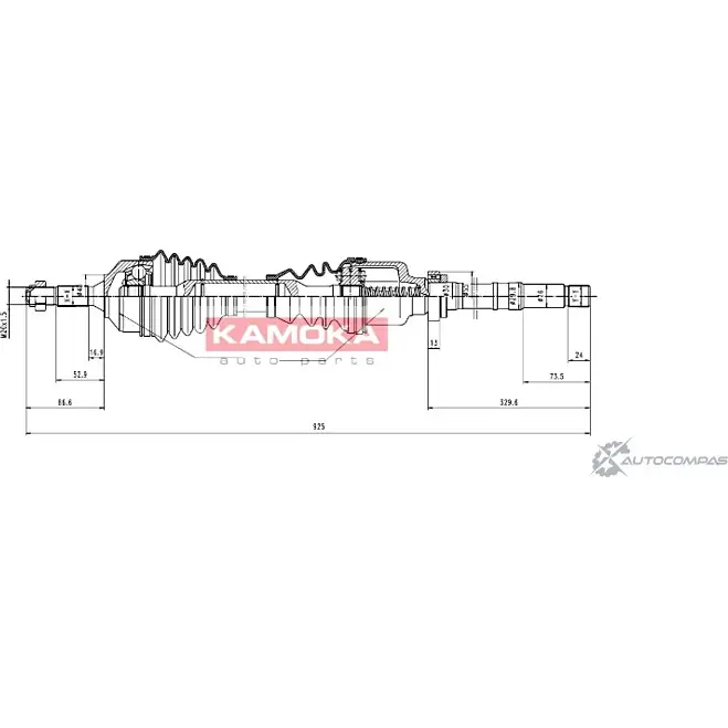 Приводной вал KAMOKA CT1138908 OT0YX 1660114 2 RHFD8 изображение 0