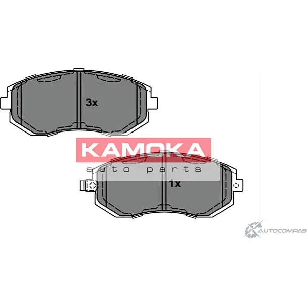 Тормозные колодки, дисковые, комплект KAMOKA 23 865 23866 1661237 JQ101126 изображение 0