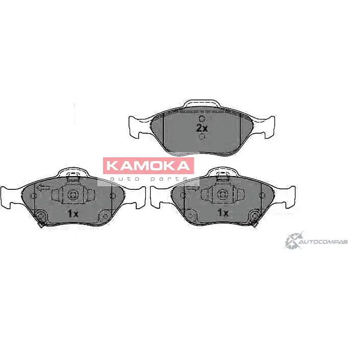 Тормозные колодки, дисковые, комплект KAMOKA 1661255 2 3202 23203 JQ101137 изображение 0