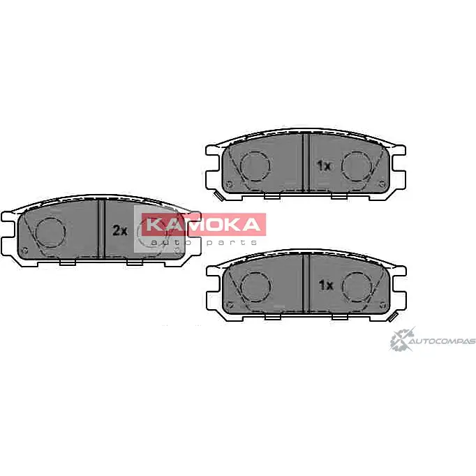 Тормозные колодки, дисковые, комплект KAMOKA 1661302 2 1703 E7QSLKT JQ1011580 изображение 0