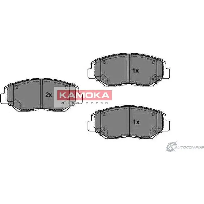 Тормозные колодки, дисковые, комплект KAMOKA 86F6QQ DSY5 W3D 1661811 JQ1018296 изображение 0