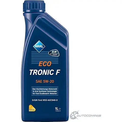 Моторное масло синтетическое EcoTronic F SAE 5W-20, 1 л ARAL 25097 FZ4I36 G 1436794805 изображение 0