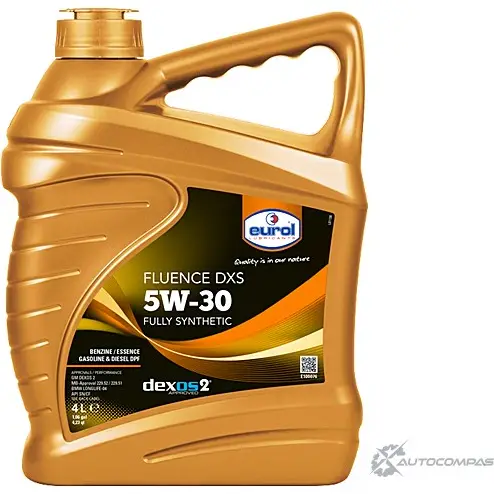 Моторное масло синтетическое FLUENCE DXS 5W-30, 4 л EUROL L6 17Q5U E1000764L 1436795041 изображение 0