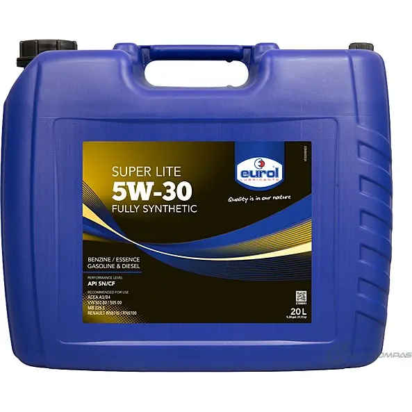 Моторное масло синтетическое Super Lite 5W-30 API SN/CF, 20 л EUROL 2 JB14L 1436795059 E10009120L изображение 0