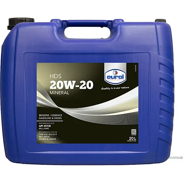 Моторное масло минеральное HDS 20W-20, 20 л EUROL 1436795255 E10126020L 2U7PG 3B