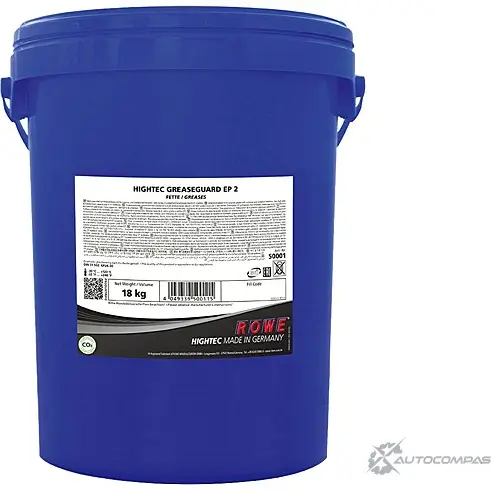 Смазка консистентная температурный диапазон от -30 °C до +120 °C HIGHTEC GREASEGUARD EP 2, 18 л ROWE 1436796173 BCW4CTN 50001018003 YNP79 5