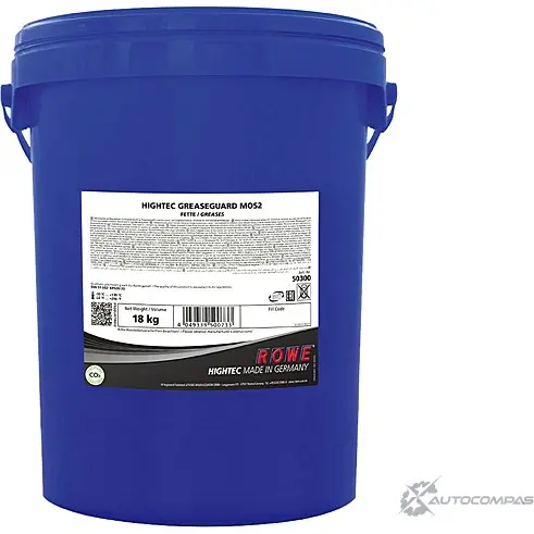 Смазка консистентная температурный диапазон от -30 °C до +130 °C HIGHTEC GREASEGUARD MoS2, 18 л ROWE 8 GBB3 2WS7SH 50300018003 1436796179