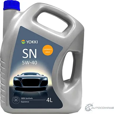 Моторное масло синтетическое YOKKI SAE 5W-40 Experience, 4 л YOKKI U9P5 CQ 1436797056 YAC131004P изображение 0