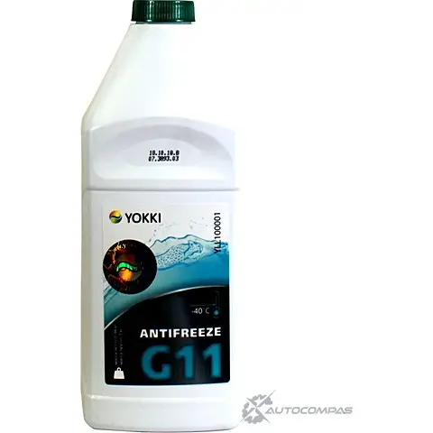 Антифриз готовый, зеленый -40 YOKKI GREEN G11, 1 кг YOKKI YLL100001 PMVNI 1436797134 0 X1EB7