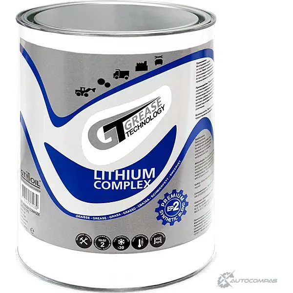 Пластичная смазка GT Lithium Complex Grease HT, 4 л GT OIL 4640005941944 GC10NZ C 1436797154 I99GH изображение 0