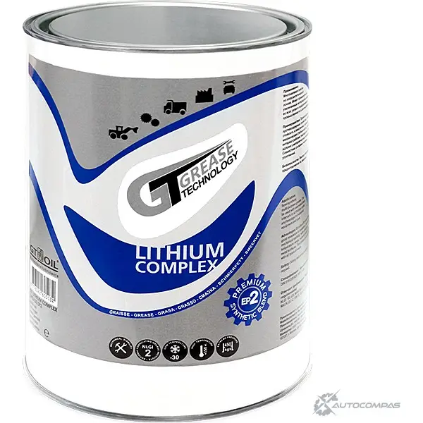 Пластичная смазка GT Lithium Complex Grease HT, 4 л GT OIL 4640005941944 GC10NZ C 1436797154 I99GH
