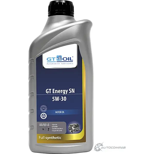 Моторное масло синтетическое GT OIL Energy SN 5W-30, 1 л GT OIL 1436797288 8809059407240 M4 PDGE изображение 0