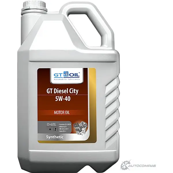 Моторное масло синтетическое GT OIL Diesel City 5W-40, 6 л GT OIL LKE PK0 1436797283 8809059408278 изображение 0
