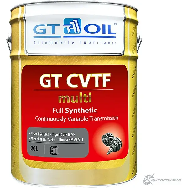 Трансмиссионное масло в вариатор синтетическое 8809059408674 GT OIL, 20 л GT OIL 1436797221 XS USN1 8809059408674 изображение 0