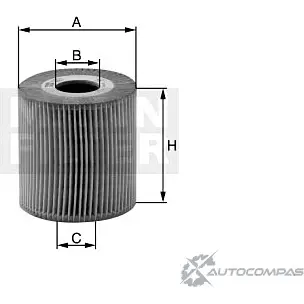 Масляный фильтр MANN-FILTER LUN 7D4G HU 1077 x FV30S 5967192
