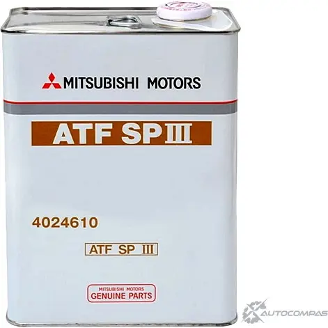 Трансмиссионное масло в акпп 4024610 MITSUBISHI, 4 л MITSUBISHI 43748029 4024610 PAAY Y изображение 0
