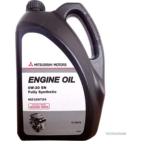 Моторное масло синтетическое Моторное масло API SN SAE 0W-20, 4 л MITSUBISHI 1436797319 MZ320724 DD QF2