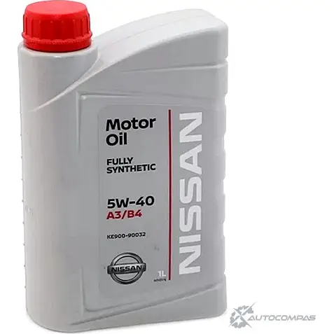 Моторное масло синтетическое Motor Oil API SL/CF SAE 5W-40, 1 л NISSAN/INFINITI KE90090032R 43746379 BQG06 I изображение 0