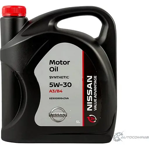 Моторное масло синтетическое Motor Oil API SL/CF SAE 5W-30, 5 л NISSAN/INFINITI 1436785108 4QN J4H7 KE90099943VA изображение 0