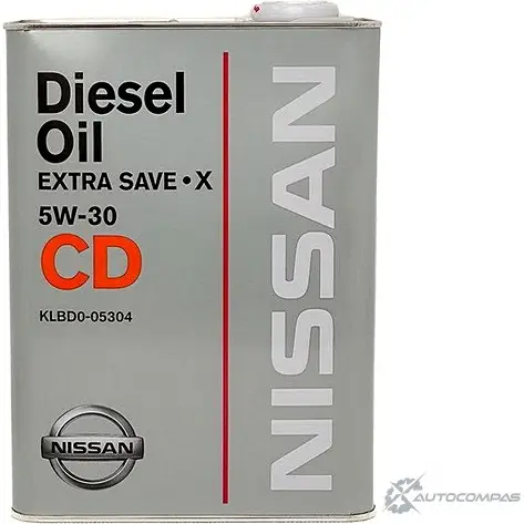 Моторное масло Extra Save-X API CD SAE 5W-30, 4 л NISSAN/INFINITI 43746335 PS HX1 KLBD005304 изображение 0