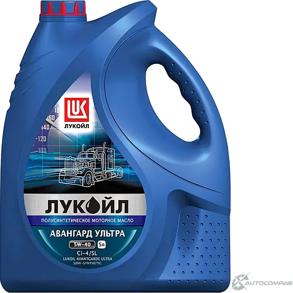 Моторное масло полусинтетическое ЛУКОЙЛ АВАНГАРД УЛЬТРА 5W-40, API CI-4/SL, 5 л LUKOIL 1595288 KLDW7 J 1436797436