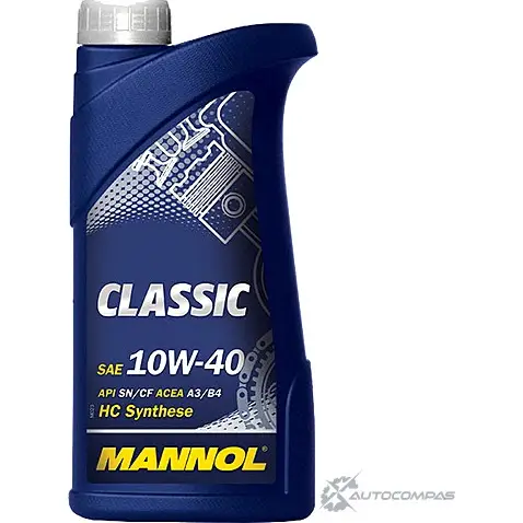 Моторное масло полусинтетическое Classic 10W-40 API SN-CH-4, 1 л MANNOL JBOYS T5 1436798479 10120000100 изображение 0