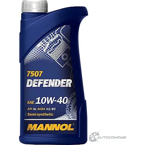 Моторное масло полусинтетическое Defender 10W-40 API SL, 1 л MANNOL 1436798171 XHRH41 H 10256600100 изображение 0