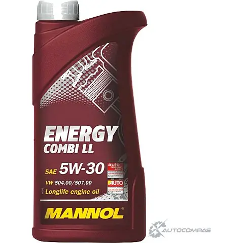 Моторное масло синтетическое Energy Combi LL 5W-30 API SN-CF, 1 л MANNOL 1436798689 KD 1I3NA 1030 изображение 0