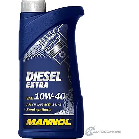 Моторное масло полусинтетическое Diesel Extra 10W-40 API CH-4-SL, 1 л MANNOL 1105 R4 7ISJ 1436798522 изображение 0
