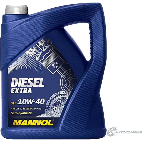 Моторное масло полусинтетическое Diesel Extra 10W-40 API CH-4-SL, 5 л MANNOL 9 B67GS 1106 1436798523 изображение 0