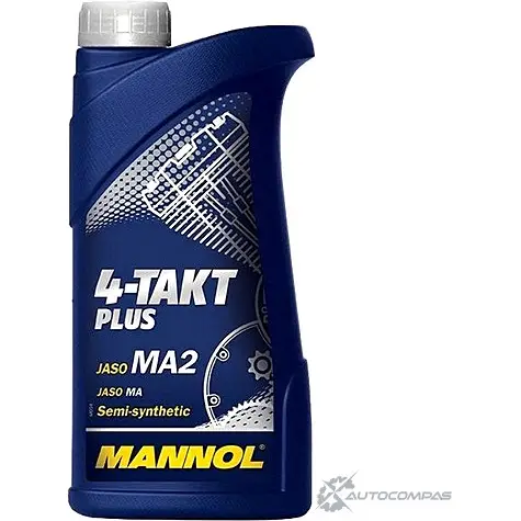 Моторное масло полуcинтетическое 4-TAKT PLUS 10W-40, 1 л MANNOL 1436798843 1400 C73GPP 0 изображение 0