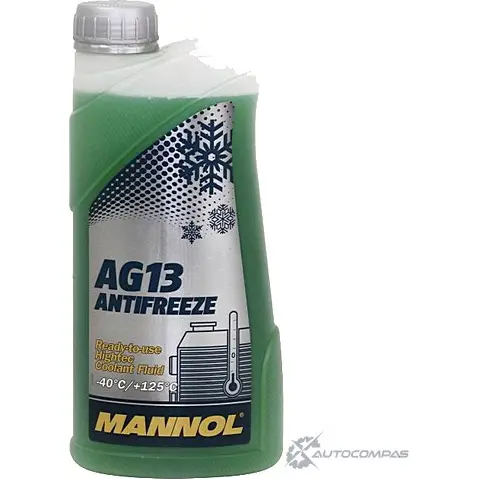 Антифриз готовый к использованию зеленый G13 AG13 -40°C Antifreeze (Hightec), 1 л MANNOL DXDT46X 1436798222 MNVB W 1571400100MN изображение 0