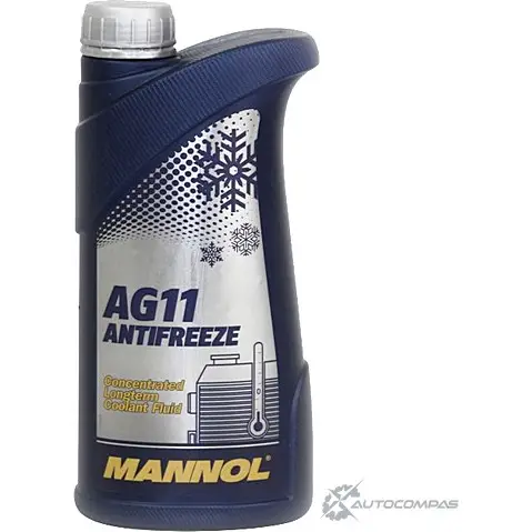 Антифриз концентрат синий G11 AG11 Antifreeze (Longterm), 1 л MANNOL 2030 W601 K 1436798589 61JX74