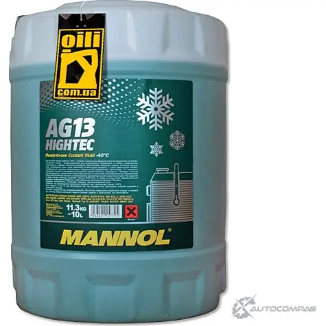 Антифриз готовый к использованию зеленый G13 AG13 -40°C Antifreeze (Hightec), 20 л MANNOL P4MWHH L 1436798611 2059 W4K3O изображение 0
