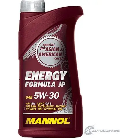 Моторное масло синтетическое Energy Formula JP 5W-30 API SN, 1 л MANNOL 4036021101439 230X HP 1436799182 изображение 0