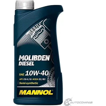 Моторное масло полусинтетическое MOLIBDEN DIESEL 10W-40, 1 л MANNOL 1436799273 4036021101507 QKN FBS5 изображение 0