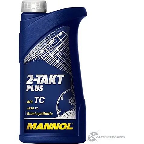 Моторное масло полусинтетическое 2-TAKT PLUS API TC, 1 л MANNOL 4036021101651 BQQMM O 1436799245